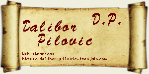 Dalibor Pilović vizit kartica